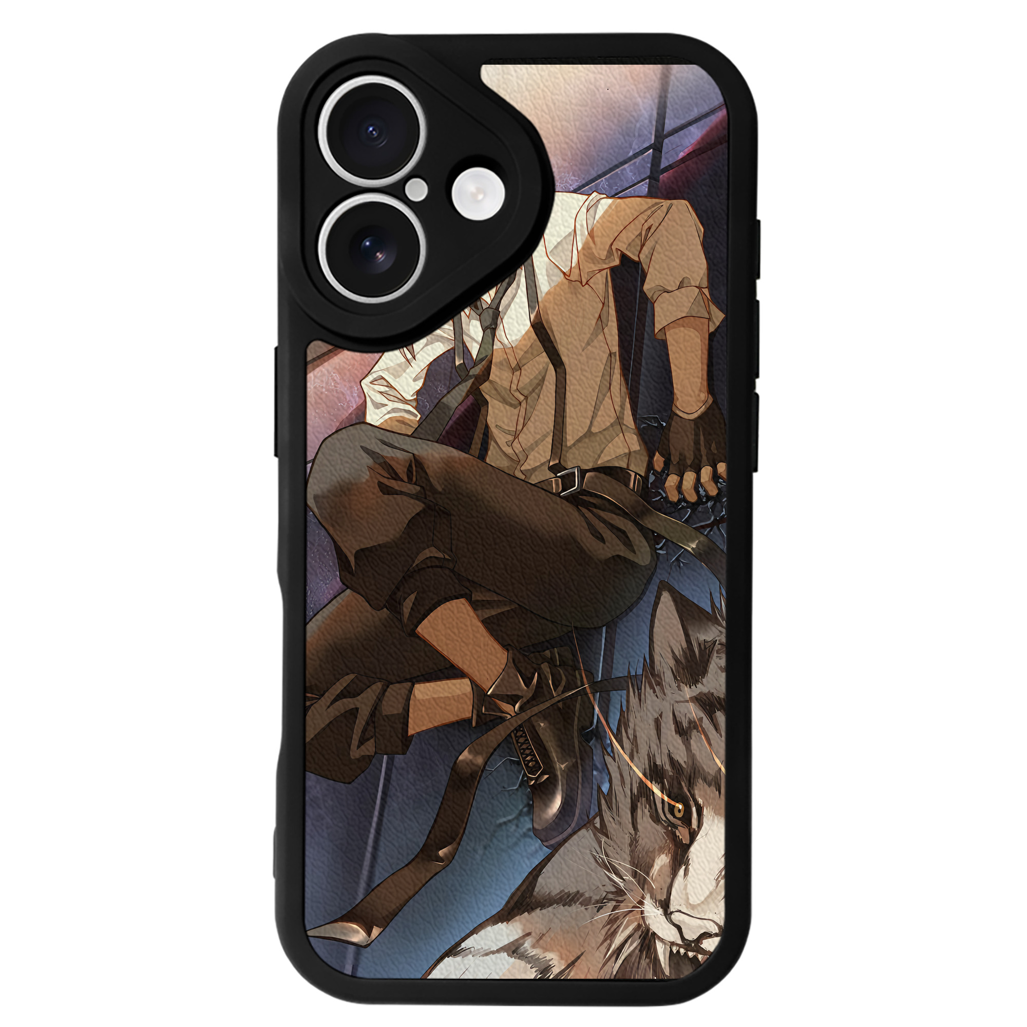 （画像用） 文豪ストレイドッグス Bungo Stray Dogs 【iPhone 16シリーズ対応】シリコンスマホケース（レザー調） 材質：シリコン